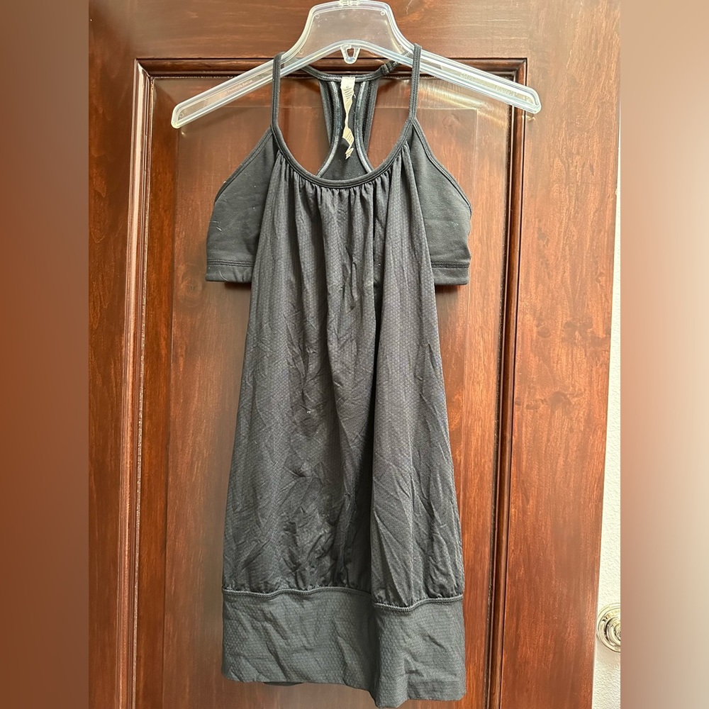 Lululemon Black Top with Bra